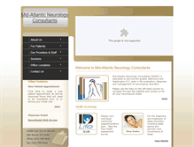 Tablet Screenshot of midatlanticneurology.com